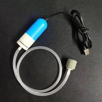 Mini Aquarium Air Pump Low Power 1W Energy Saving for Small Fish Tanks with Aerating Air Stone Efficient Setup A2