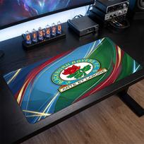 Blackburn Rovers Football Print Large Mouse Pad, Anti-Slip Extended Gaming Desk Mat for Office Home 30cmx60cm（11.8x23.6inch）