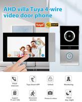 Free Shipping to Guangzhou Intercom Rfid Video Door Phone AHD Camera Door Bell Intercom With 2.0M Camera and Monitor (as the picture,4 wire Analog&Two-Way Intercom)