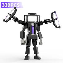 New Skibidi Toileted Titan Clock King 2.0 Building Blocks TVman Speakerman Model Toys for Ideas Gifts Xmas Easter Gift žalia