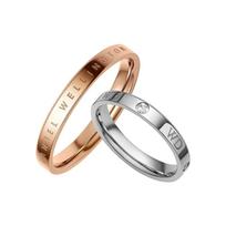 Daniel Wellington Star Classic, Light Luxury, Lover's Ring, A Perfect Match, Alloy Ring, Same Style for Men and Women, Couple Style R232R015 sidabras