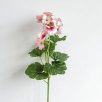 Real Touch Artificial Begonia Flowers 2 Heads Silk Fake Flower Floral Arrangement  Hotel Decor tamsiai rausva spalva