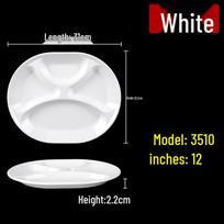 Colorful Melamine Divided Canteen Plate