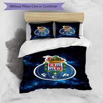 Fc Space Emblem Printed Pattern Duvet Cover Set – includes 1 duvet cover and 2 matching pillowcases Bedroom decor Christmas gifts 135cm*200cm