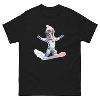 Great Dane Dog Snowboarding Fun Snowboard Design T-Shirt XXL