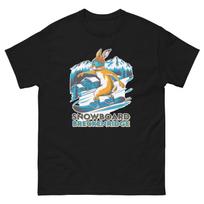 Snowboard Breckenridge Snow Hare USA Snowboarding Animal T-Shirt XXL