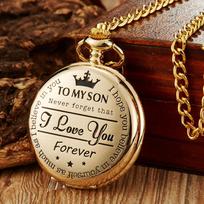 Classic Smooth Retro Quartz Pocket Watch