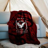 1PC Al Ahly FC Printed Soft Flannel Blanket Throw for Adult Bedroom Living Room Sofa Camping Travel Fan gifts Christmas Gifts 75x90cm