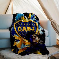 1PC Boca Football Club Printed Soft Flannel Blanket Throw for Adult Bedroom Living Room Sofa Camping Travel Fan gifts Christmas Gifts 75x90cm