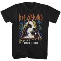 Def Leppard Hysteria Tour 1988 Vyriški marškinėliai Roko grupė Muzika Prekės 2XL