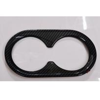 Rear Water Cup Holder Cover Panel Frame ABS Carbon Fiber Black Car Accessories Interior Trims for Honda BRV 2023 juoda