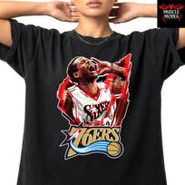 Allen Iverson NBA Superstar Player Tribute Premium Unisex Sports T-Shirt M