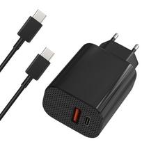 Chargeur Secteur + Cable USB-C 3m Compatible avec Toniebox 2 - Adaptateur d’alimentation 12W 1 port USB et 1 port USB-C Phonillico® juoda