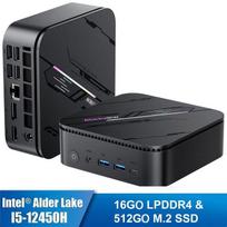 Mini PC Blackview MP100 Pro Intel®Alder Lake I5-12450H 4.4GHz Max 16 Go 512 Go/SSD 4To,Windows 11 Pro,Wifi 6, 4K UHD 144 Hz - Gris