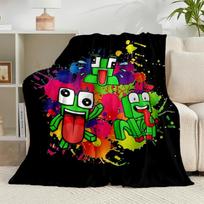 1PC Colorful game Friends Flannel Blanket Gift, Suitable for Both Men And Women, Soft Ideal for Beds And Sofa, Birthday Or Christmas Gift 75x90cm