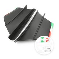Motociklo dinaminis aptakas sparnai Winglet aerodinaminis sparnas spoileris universalus motociklų motorolerio modifikavimas juoda