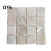 Natural Shell Square Coaster Mosaic Heat Insulation Home Decoration Placemats Photography Props Mats for Family Dining Table Coffee Shop S balta