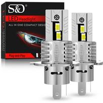 2 vnt. 30000LM H4 LED lemputės 9003 HB2 LED priekiniai žibintai Aukštas ir žemas spindulys 24 vnt. CSP Turbo LED diodinės lempos Belaidės 70W Automobilio Motociklo priekinė lempa 12V 6500K