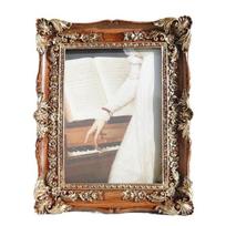 Elegant Picture Holder Resins Vintage Styles Flower Carvings Photo Frame for Sophisticated Home Styling Wall or Tabletop 1