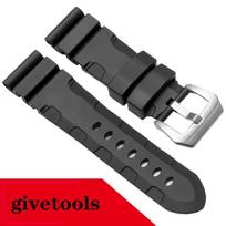 High Quality Rubber Watch Strap for the Panerai Diving Series 1164 PAM01209 Black Silicone Waterproof Strap 22mm 24mm 22mm