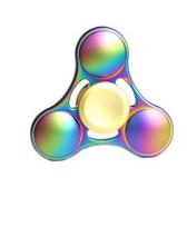 Colorful Rainbow Fidget Spinner Metal Hand Spinner for Autism Rotation Anti Stress Toys Kids Children Gifts įvairiaspalvis