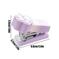 new Cat Paw Mini Stapler Cute Desktop Stapler For 2-15 Sheets, Portable Pocket Stapler For Kids Students Office School violetinė