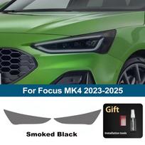 Automobilio priekinių žibintų apsauginė plėvelė Ford Focus MK4 2018-2025 m. Dūminė juoda, iš anksto išpjauta TPU PPF, atspari įbrėžimams, blizgi vinilinė plėvelė Rinkinys For MK4 23-25 SMK green