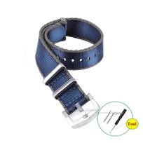 Premium-grade Nylon Strap 18mm 20mm 22mm Braided Canvas Watch Band Men Women Soft Sport Military Bracelet Accessories 18mm