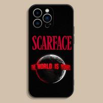 Pasaulis yra tavo S-Scarface telefono dėklas Silikoninis Juodas Minkštas iPhone 17,16,15,14,13,12,11,Pro,Max,Plus,E,SE4,Air,Mini iPhoneXR