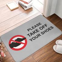 Welcome Doormat Please Remove Your Shoes Entrance Rug Non Slip Mat Cozy Home Living Room Bedroom Entryway Floor Mat 40cm x 60cm