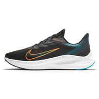 Nike Air Zoom Winflo 7 'Black Atomic Orange' Men's CJ0291-013 EU 44.5