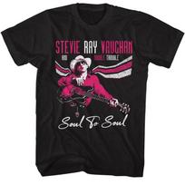 Stevie Ray Vaughan Soul To Soul Black T-Shirt 2XL