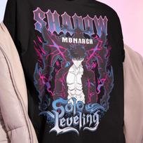 Shadow Monarch Tshirt - Jin Woo Shirt,Statue of God,Sung Jin-Woo,Anime Tee S