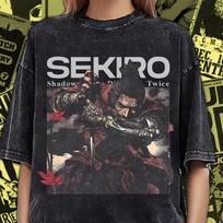 Vintage Washed Sekiro Shadows Die Twice Shirt - Hidetaka Miyazaki Game Tee SH001 2XL