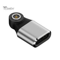 Plug-and-play Charging Adapter Smart Ring Charger Aluminum Alloy N52 Magnetic Type-C Female Compatible Converter Connector Accessories AlloyRing sidabras