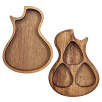 Musiin Guitar Pick Holder Wooden Compact Pick Organizer for Classic Triangle for Perfect for Guitarists and Great Birthday Gift Box, Holder, Picks,