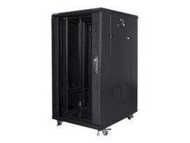 Komutacinė spinta pastatoma LANBERG FF01-6822-12B 19 self-assembly flat pack 22U/ 600x800mm black