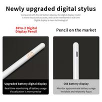 Tablet   Pen, Real-time Digital Display, Tilt Pressure Sensing, Anti-error with Magnetic ABS Pen Body, Compatible with 2018 Devices