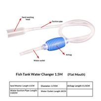 Aquarium Vacuum Cleaner Siphon Pump Gravel Filter & Flow Control Manual Aquarium Water Changer Fish Tank Air Pump Cleaning Tools
