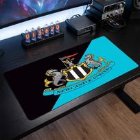 Newcastle United Football Print Large Mouse Pad, Anti-Slip Extended Gaming Desk Mat for Office Home 30cmx60cm（11.8x23.6inch）