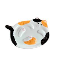 Creative Kitty Jewelry Tray Exquisite Bread Dessert Plate Calico Cat Ginger Cat Plate  Restaurant Style 1