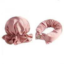 LED Heatless Silk Satin Curling Cap Set with Overnight No Electricity Large Wave Hair Curler Kit for Women Home Use heatless