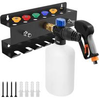 Pressure Washer Gun Holder Wall Mount Foam Cannon Holder 28.5 x 12 x 5 cm Car Wash Accessories Organizer for Wand Nozzle Tip juoda