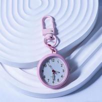 Pocket Watch Silent Movement Alloy Case Leather Cover Mini Vintage Timepiece for Exam Business Casual Wear A5