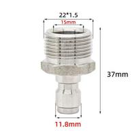 Durable M22 Quick Connect Fittings Pressure Washer Adapter Stainless Steel for Fast Assembly A2