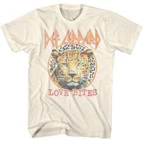Def Leppard Love Bites Leopard Men's T Shirt Rock Band Merch S