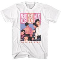 New Kids On The Block Logo Repeat Step By Step Men's T Shirt Dance Pop Music XL