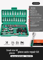 Socket Wrench Set with Spark Plug Sleeve for Car and Motorcycle Repair Loss leader, 46-piece set