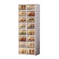 Stackable Collapsible Dustproof Europe Style Shoe Rack Organizer Plastic Folding Shoe Storage Box L balta