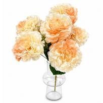 7 Heads Simulation Peonies Flower Multicolor Faux Flower  Wedding Decoration oranžinė